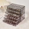 Large Capacity 72 Grids Jewelry Box Dustproof Jewelry Organizer  Dressing Table