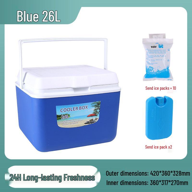 Portable Insulated Refrigerated Box for Outdoor Food Preservation and Delivery