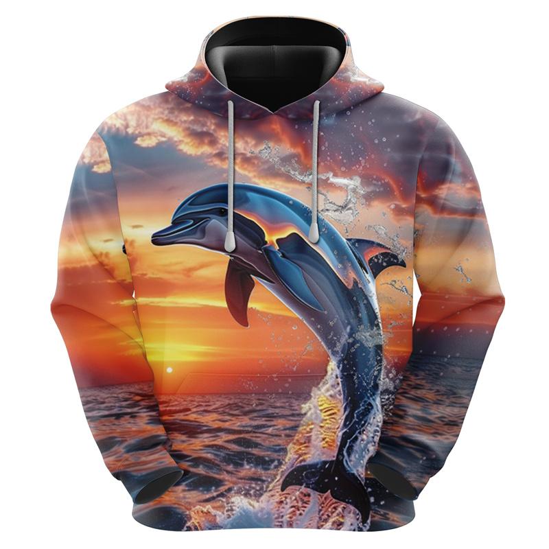 

Худи College DolDave 3D для мужчин и женщин, графическая толстовка с океаническим животным, взрослый пуловер, хипстерская уличная одежда, мода 2025 6XL