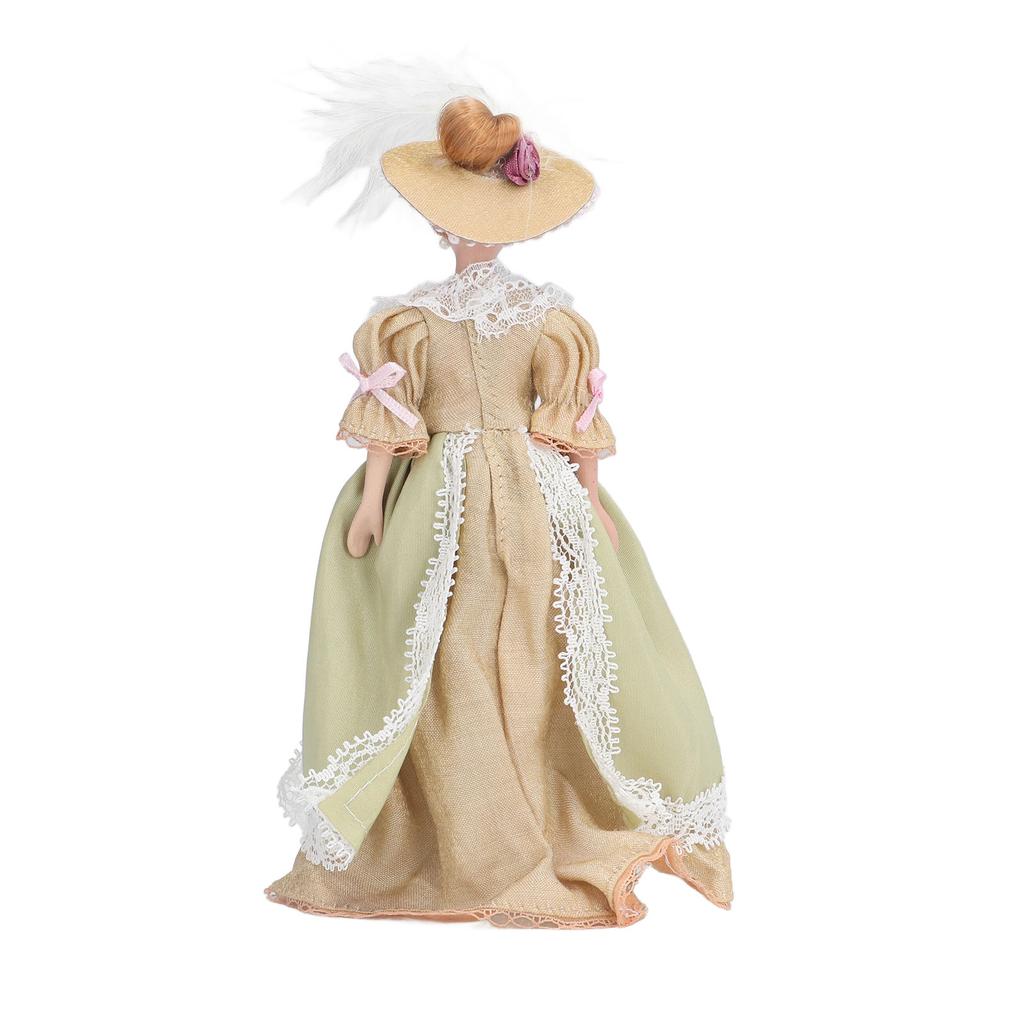 Character Model Lifelike Vivid Rotatable Limbs Good Stability Mini Ceramic Peopl