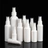 50PCS 10/20/30/50/100ml White PE Plastic Refillable Bottles Fine Mist Perfume Atomizer Mini Empty Spray Bottle Alcohol Bottle