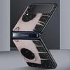 Hard PC Phone Case For Samsung Galaxy Z Flip 7 6 5 4 Black Cover For Galaxy Z Flip 3 Foldable Shockproof Cute Black Big Eyes Bag