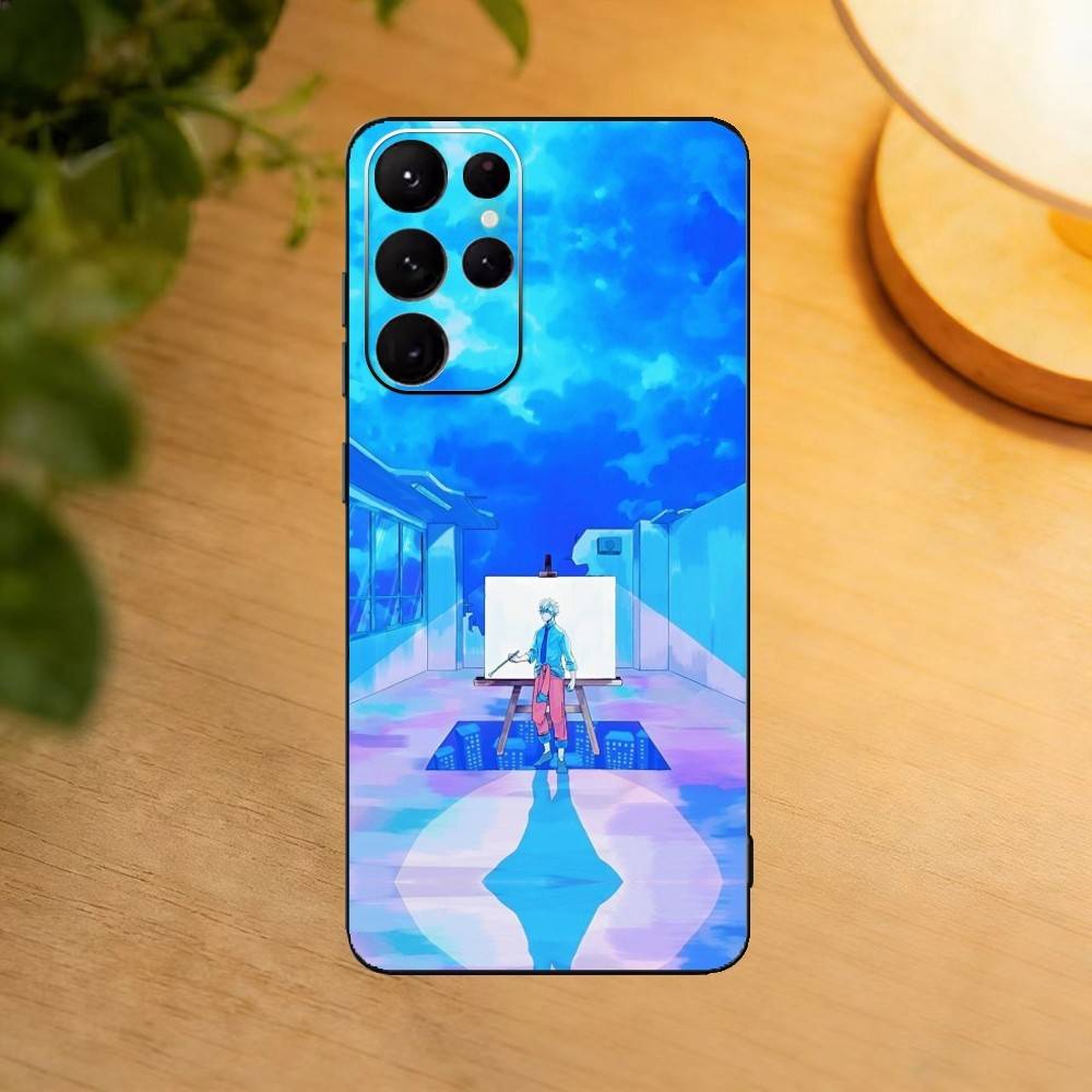 Blaue Periode Yatora Handyhülle Für Samsung S25,24,21,22,23,30,Ultra,20,Plus,Fe,Lite,Note Weiche Schwarze Hülle