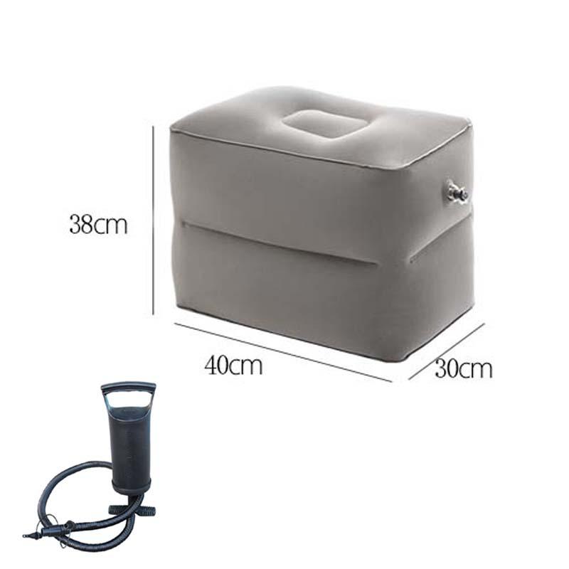 Travel Inflatable Three-layer Foot Pillow Adjustable Inflatable Footrest Sleep Sit Long-distance Train Car Foot Rest Footstool