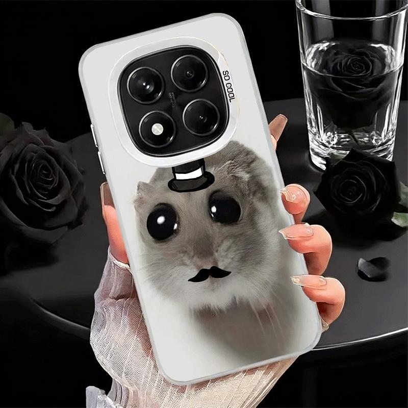 Funny Sad Hamster Meme Soft Phone Case for Xiaomi Redmi Note 13 14 15 Pro Plus 12S 12 11S 11 11T 10S 10 Shockproof Cover Back Sh