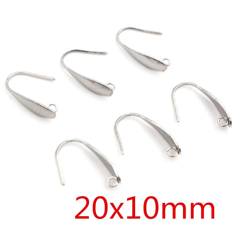 20pcs 316 Stainless Steel Geometric Polygonal Earring Stud Earring Hooks Posts Connector For DIY Earring Jewelry Making Supplies