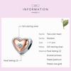 BAMOER 925 Sterling Silve Charm Two Color Heart Love Zircon Plated Rose Gold Fit Original Charms DIY Bracelets Bangles Jewelry