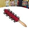 Jingle Rattle Bell Wooden Handle Bell Stick Shaker Hand Jingle Bell Toy for Kids Children 21pcs