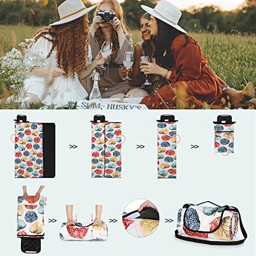 Coperta Da Picnic Impermeabile 200x200 Cm: Tappetino Extra Large Per Spiaggia E Campeggio