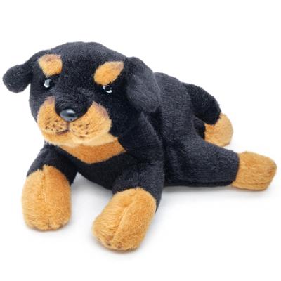 Bearington Lil' Gunner Rottweiler Plush – 8-Inch Dog Stuffed Animal