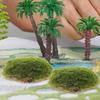 12Pcs Decorative Artificial Moss Stones Emulated Mossy Rock Set for Dried Flower Arrangements Bonsai Embellishment Micro