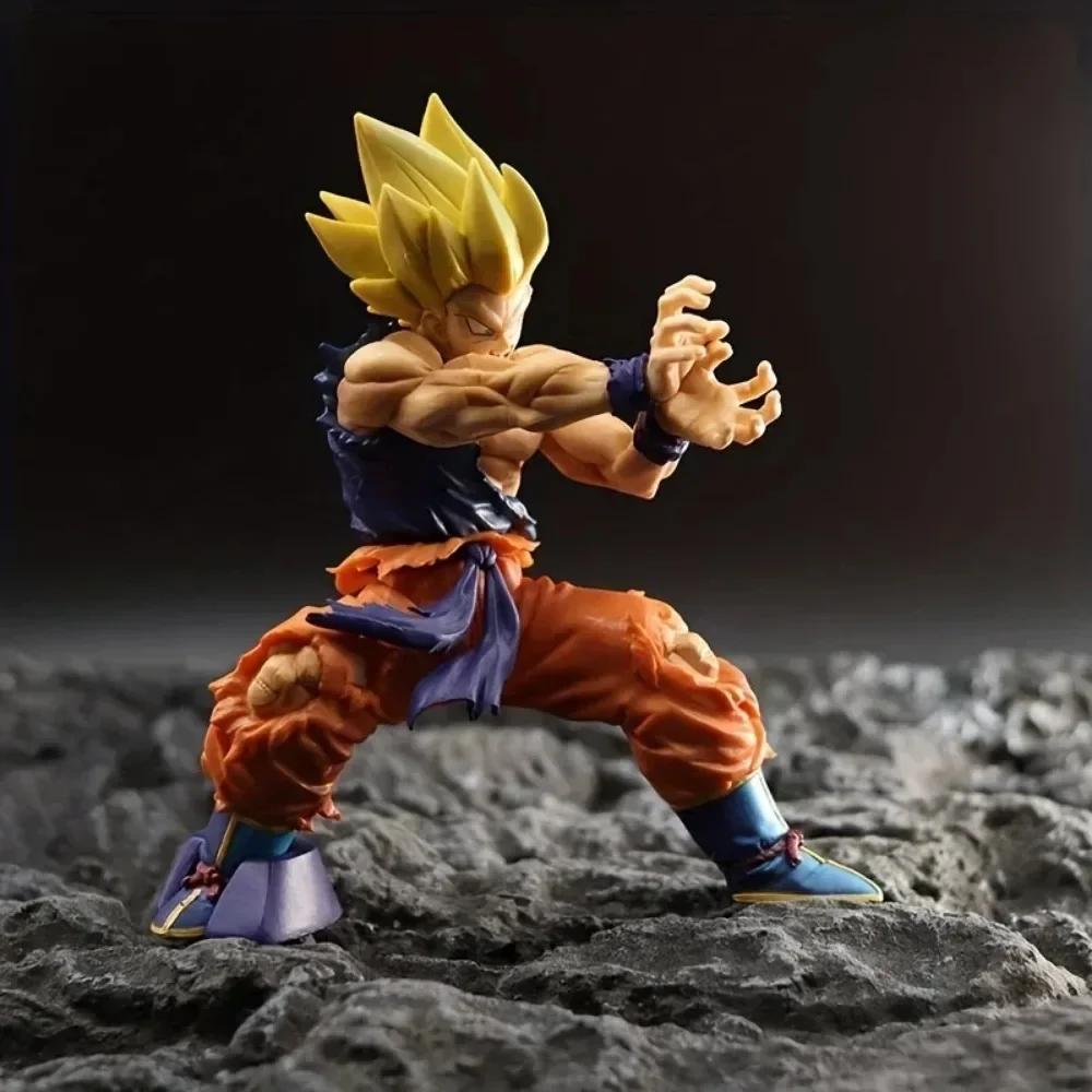 5.91in/15cm Anime Dragon Ball Z Figure Kamehameha Goku Action Figures Pvc Statue Collection Model Toys Gifts