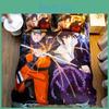 Ensemble de literie motif bande dessinée Naruto Housse de couette et taies d'oreiller Doux Léger Pour étudiants