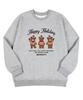 BEMIGHTY Happy Holiday Brushed Oversized Sweatshirt [Melan Grey]