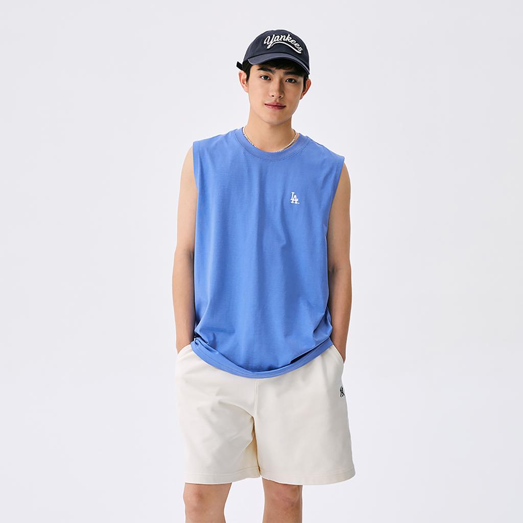 New MLB Los Angeles Dodgers Basic Collection SS25 Tank Top Unisex Hemp Blue 3ATOB0153-07BLM