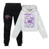 Children's Hooded Top And Pants Two-piece Tracksuit Set Long-sleeved Printed Clothing Set