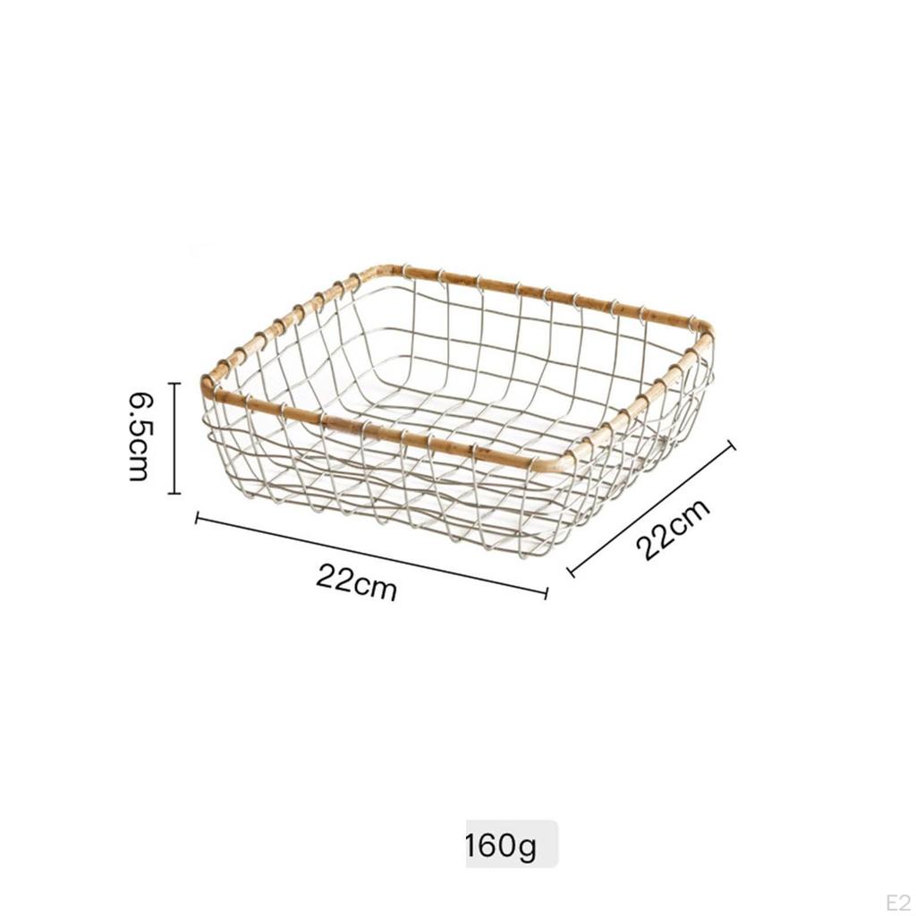 Fruit Basket for Kitchen Egg Storage Wire Food Serving Holder Creative Container