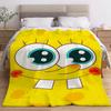 Fluffy Soft Blankets and S-SpongeBobes Picnic Blanket Summer Comforter Throw Blankets & Throws Home and Decoration Bedding Set