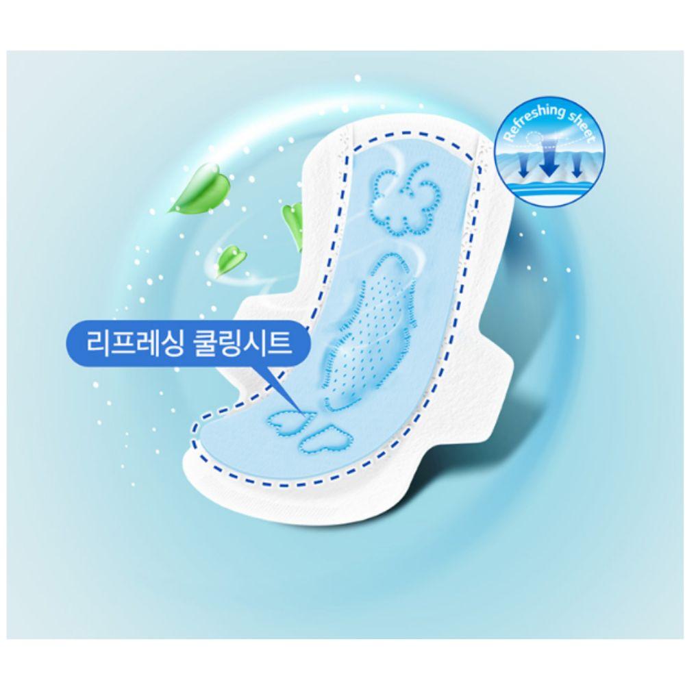 SOFY Cooling Fresh Sanitary Pads Wing Medium 20pcs Breathable Cooling Feminine Care Pads