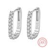 New Trending   Copper Classic Crystal Jewelry Fashion Zircon Circle Hoop Earrings for Woman Lady Wedding Party Gifts