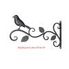 Iron Hanging Bracket Wall Hook Plant Hanger for Bird Feeder Lanterns Flower Brackets Wind Outdoor Decoration