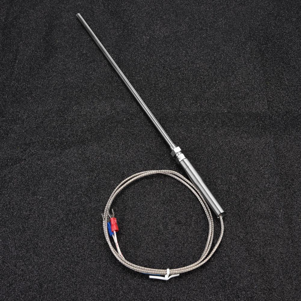 M8 Gewinde Typ K Thermoelement 200mm Sonde Temperaturfühler Draht 0400 Celsius  (1 m)
