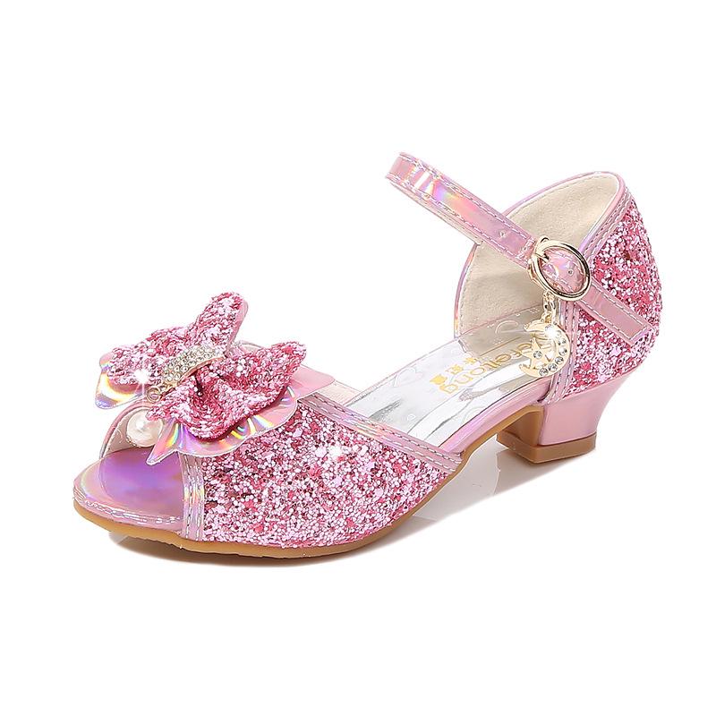 Girls' Summer Princess Non-slip Sandal Heels with Bow – For Kids & Big Kids