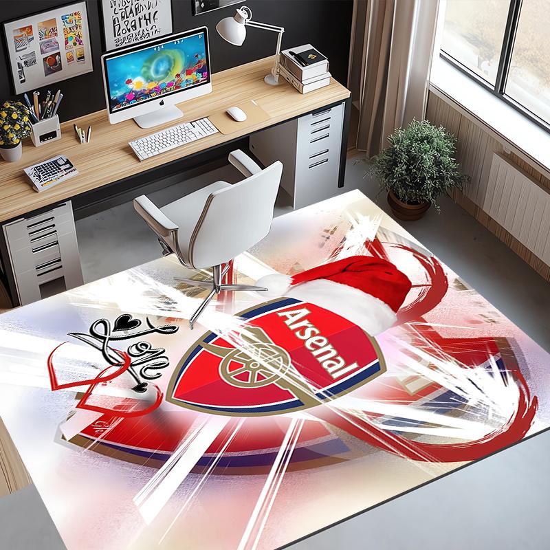 Arsenal F.C Pattern Rug, Indoor/Outdoor Mat, for Picnic, Gameroom, Bedroom, Office, Living Room, Home Decor Carpet, Birthday Gift