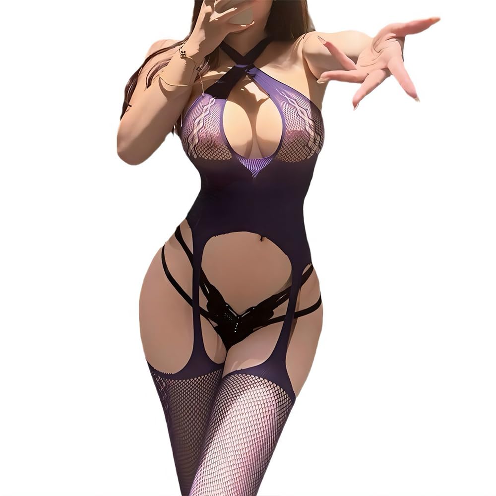 Body open sexy full body exposed exposed fishnet extreme Moe one size [RPFLQ] stockings, breasts, erotic, perforated, cosplay, lingerie, babydoll,