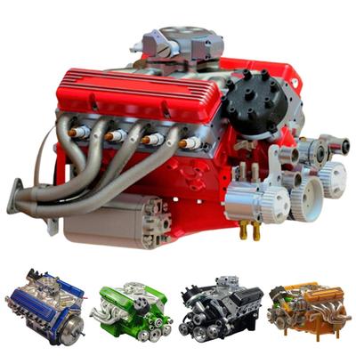 V8 Engine Model Resin V8 Small-Block Engine Statue Miniature V8 Engine Figurine Collectible Gift for Adults Car Enthusiasts