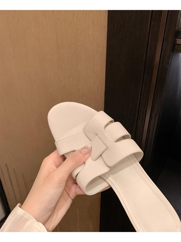 

Yuanlitong high-heeled sandals women s high-end woven word with retro slippers women s high-value outer wear fairy style 34