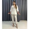 Ensemble Cordon Designer Indien pour Femmes en Pur Coton Style Chikenkari Vêtement de Fête Bollywood Kurti