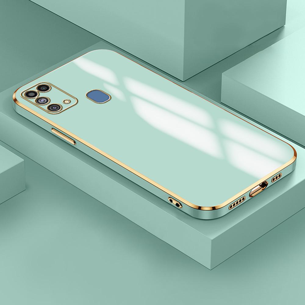 6D pokovování luxusní pouzdro na telefon pro Samsung Galaxy M02 M11 M12 M21 M22 M23 M30S M31 M32 M33 M51 M53 M62 Soft Back Cover