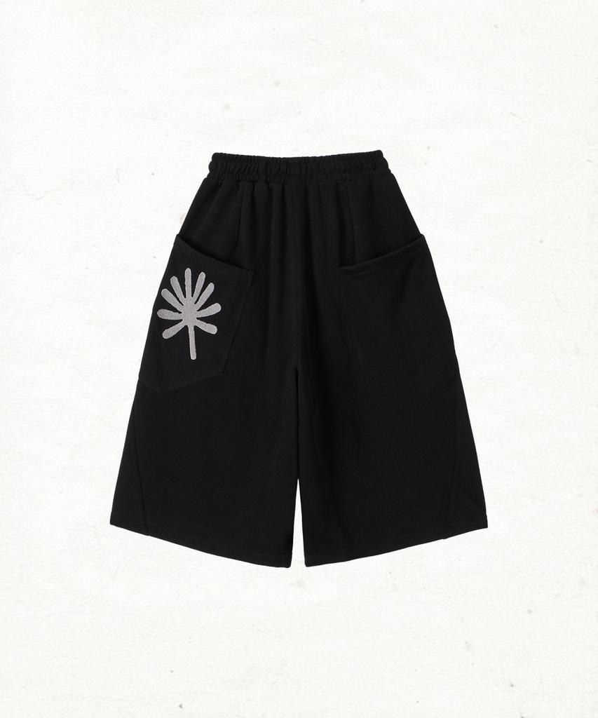 Dandel Dd Symbol Sweat Bermuda Pants (Black)