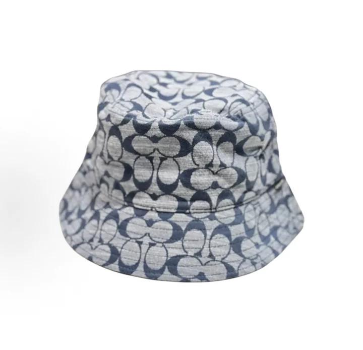 Coach Signature Chambray Bucket Hat, Washed