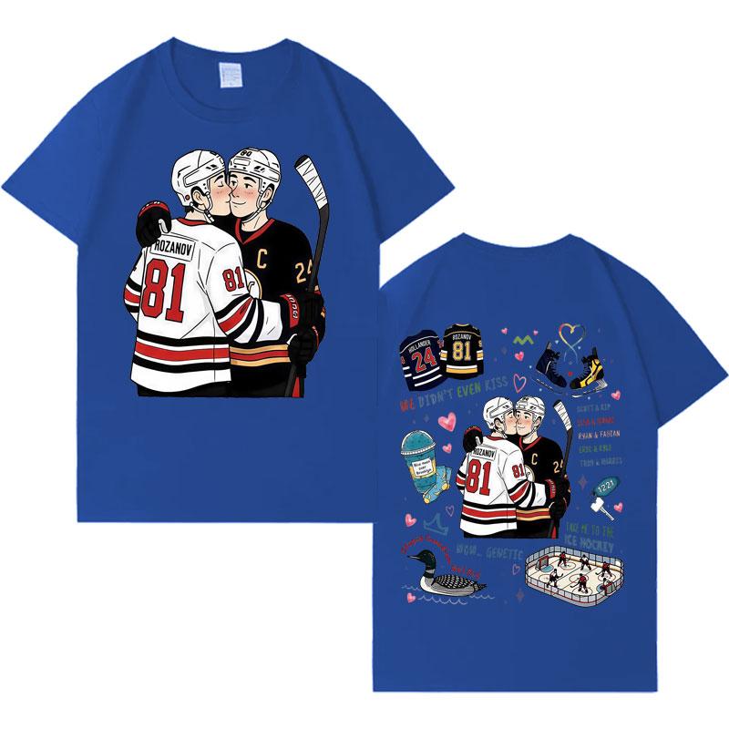 Heated Rivalry Ilya Rozanov Shane Hollander Trendy Graphics Tee Mens Womens Classic T Shrits ONeck Hip Hop Casual Sports Tshrit