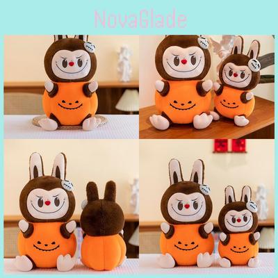 Cute Orange Labubu Plush Doll Perfect For Halloween Celebration And Decorative Displays