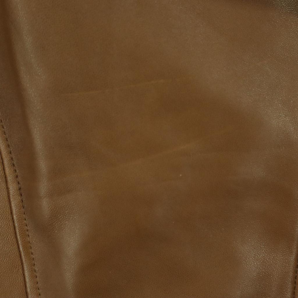 MURUA Long Sleeve Leather Double Riders Jacket 2 Brown Sheep Leather Women Used