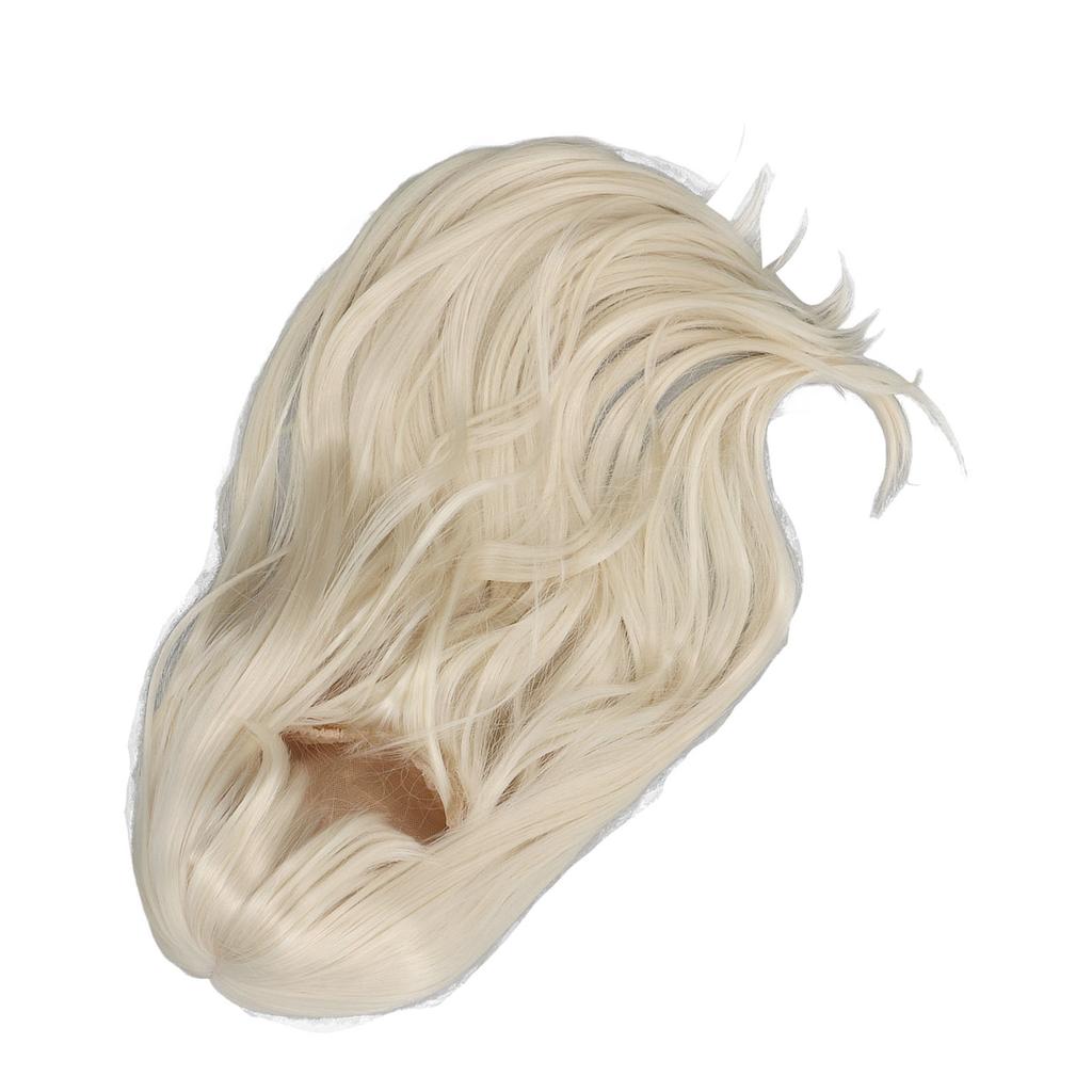 Cotton Doll Wig Long Curly High Temperature Soft Silk Plush Doll Wig Hair For 35‑39Cm Head Circumference