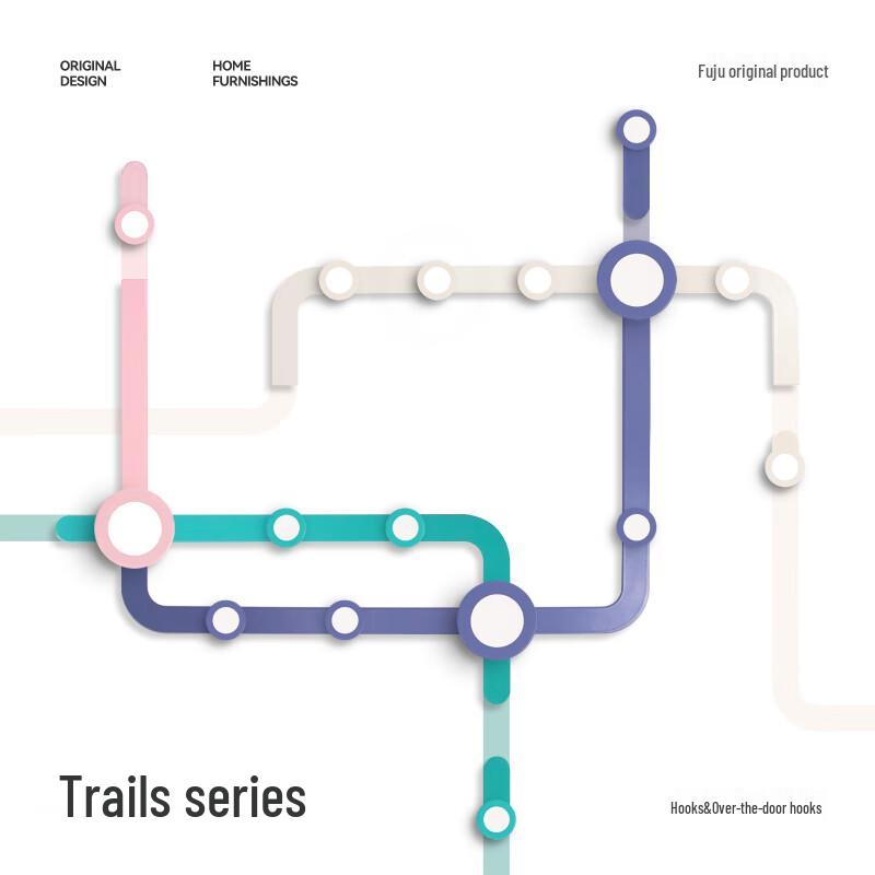 Fuju No-Drill Adhesive Metal Hooks (4-Pack)