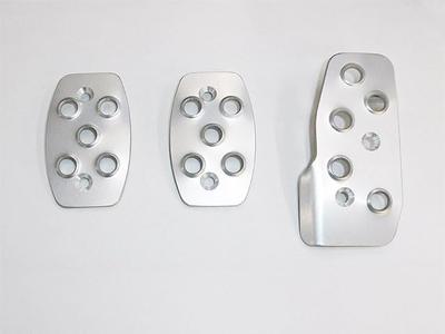 Beatrush Pedal Covers for Abarth 595 Manual Transmission Vehicles [312141] Right-hand Drive, C40212PS-A# (Silver)