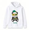Kids Boys Girls Pullover Hoodie, Cool Gaming Panda Best Player Print Casual Long Sleeve Hooded Sweatshirt for Little Game Lovers Daily Wear Outdoor