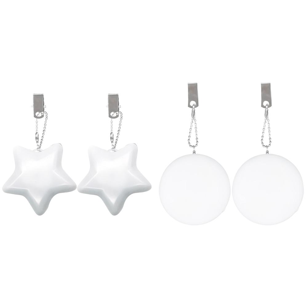 6-1 ST Väska Hjärta LED-Lampa Automatisk Rörelseaktiverad Handväska Lampa för Kvinnor Bah Väskberlock Väska Hjärta Nyckelringslampa