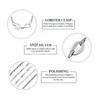 Custom 925 Sterling Silver Italy Link Chain Set Lobster Clasp Adjustable Snake Bone Sweater Chains Necklace Fashion Jewelry