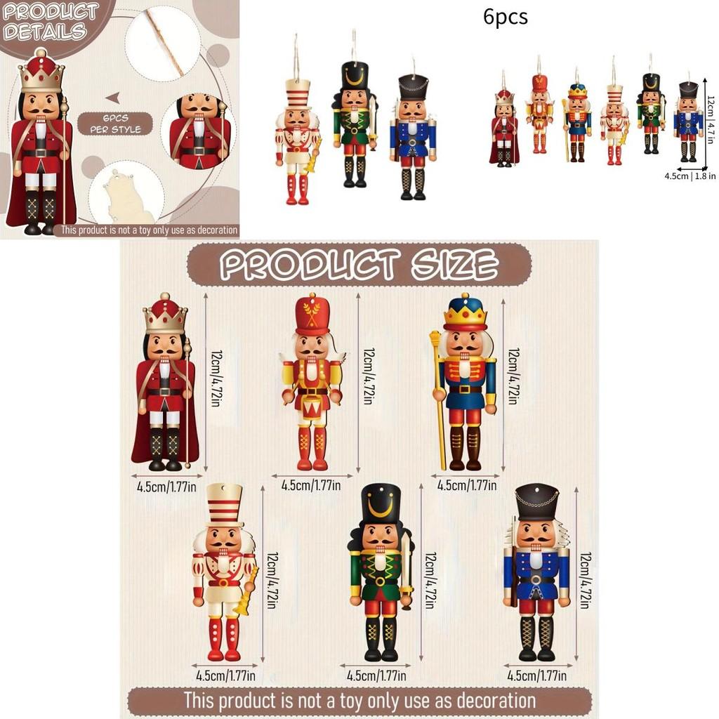Charming Wooden Nutcracker Soldier Christmas Decoration Perfect For Festive Celebrations
