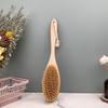 Charming Long Handle Detachable Natural Boar Bristles Bath Brush Exfoliating Massage Back Scrubber Dry Brushes for Skin Product