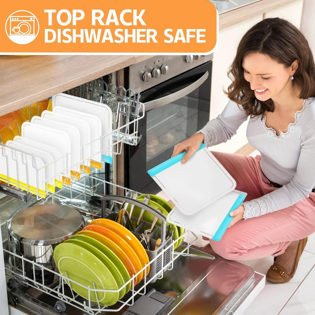 10 Pack Dishwasher Safe Reble Bags, Leakproof Reble Freezer Bags, BPA Free Food Storage Bags for Lunch Marinate Food Travel - 3 Gallon 3 Snack 4