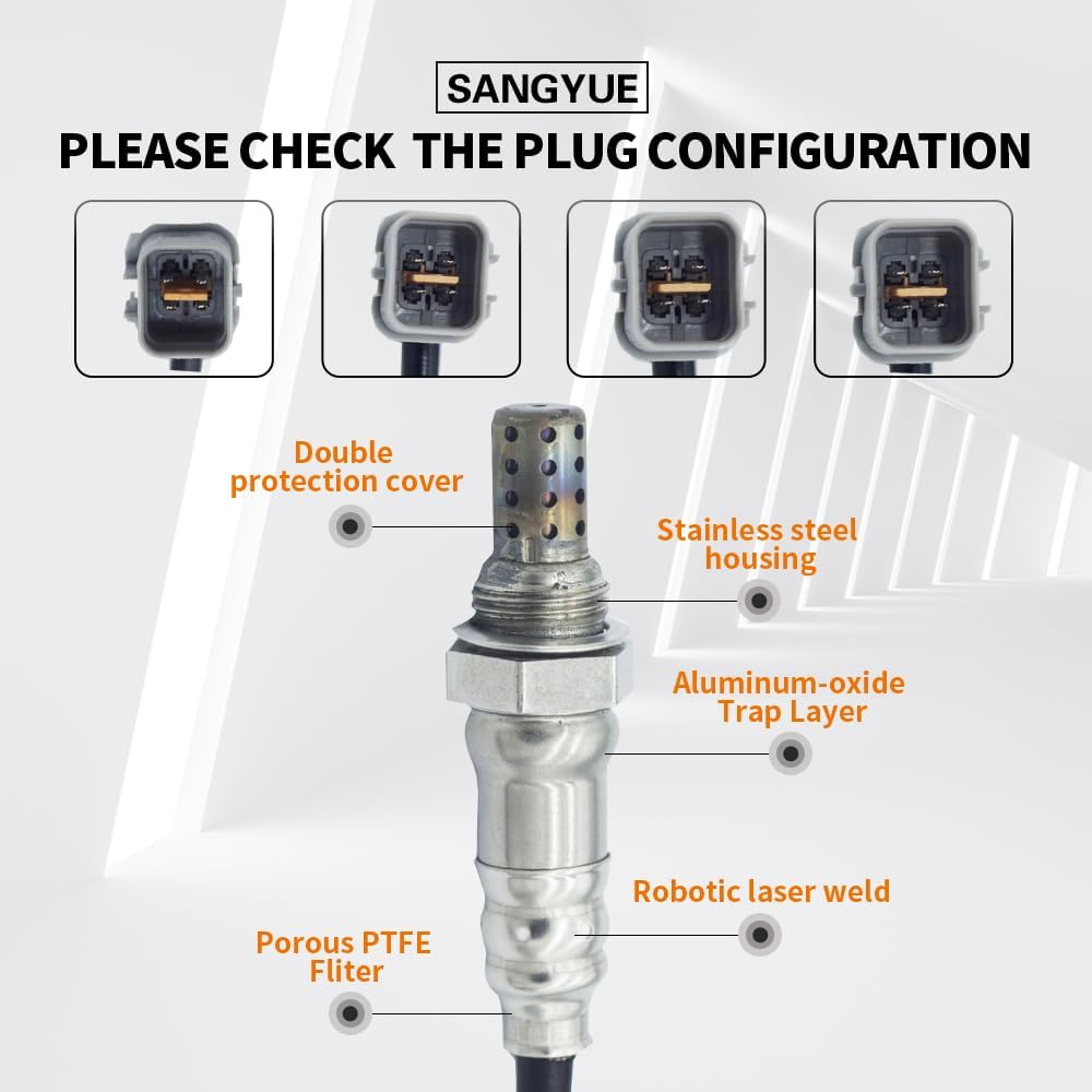 2PCS Oxygen O2 Sensor for 2008-2009 Scion XD 1.8L; 2007-2012 Toyota Yaris 1.5L Upstream + Downstream