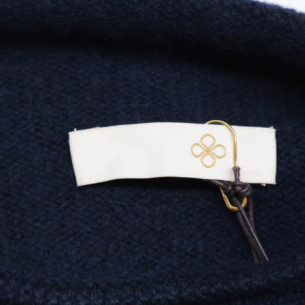 TOYOBOSHI UTSUGI 13IT-BC0004 Navy Cashmere 100% Mock Neck Sweater Tops 2 NavyUsed