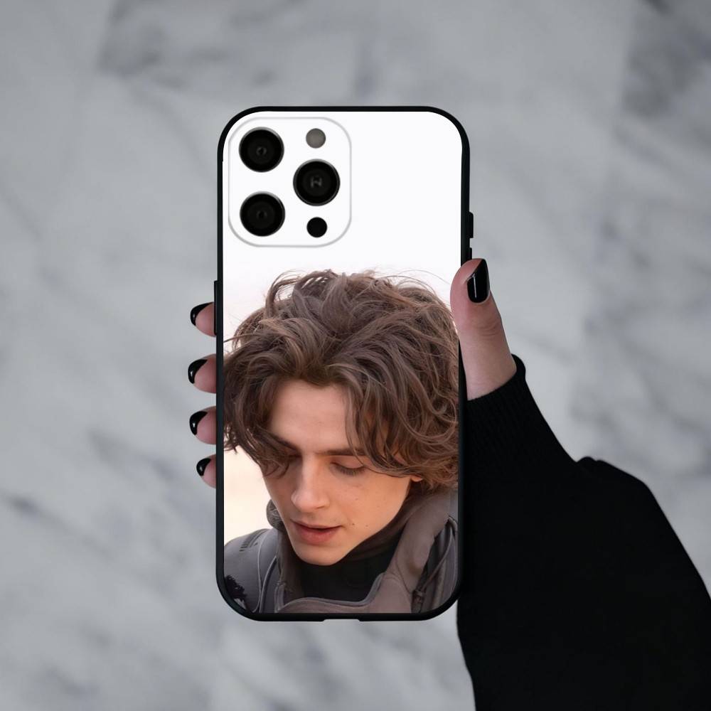 Young Hero T-Timothee C-Chalamet Phone Case For iPhone 17pro,16,15,14,13,12,11 Plus,Pro Max,XS,Soft Silicone Black Cover
